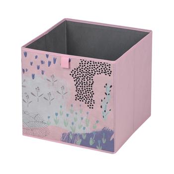 Stoffbox FLOWER PINK-2 im 2er Set in rosa
