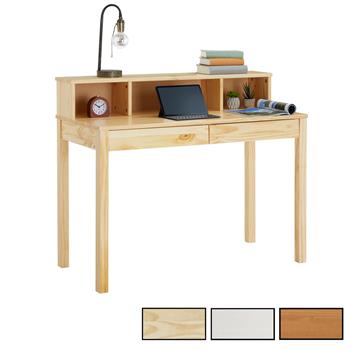 Schreibtisch LENNOX mit 3 Nischen und 2 Schubladen