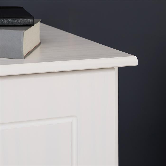 Sideboard COLMAR, Kiefer massiv weiß, mit 2 Türen und 4 Schubladen