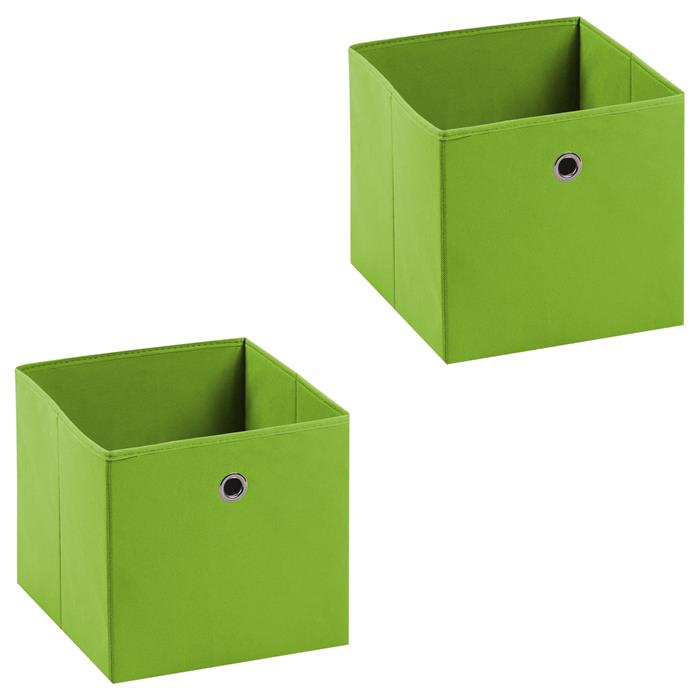 Stoffbox BELLA im 2er Set in grün